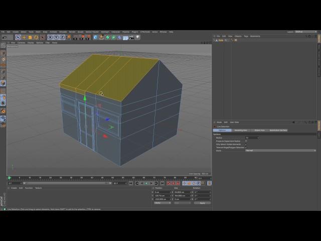 Cinema 4D Tutorial - How to Model a House 01 Bungalow