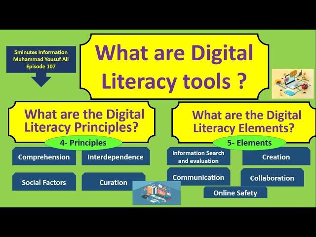 Digital Literacy | Digital Literacy Principle Element Part II | Literacy Types| 5Minutes Info Ep 107