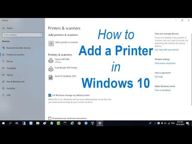 How to Add a Printer in Windows 10 | NETVN