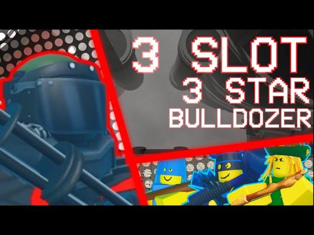 Battle Bricks Bulldozer 3 Stars 3 Slot Only