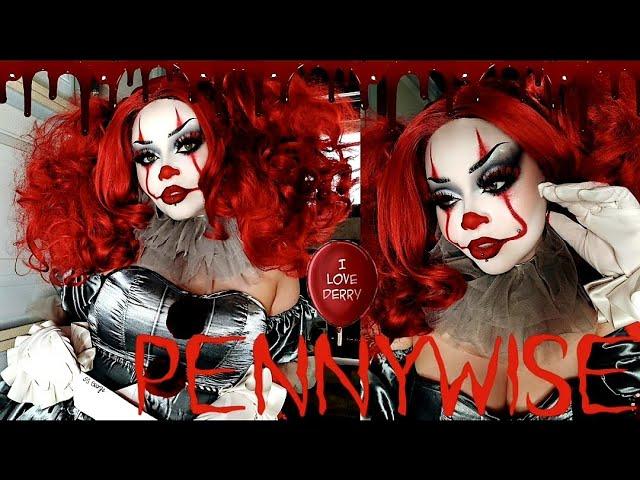 Pennywise the Dancing Clown Look - Halfway to Halloween | Sydney Nicole Addams