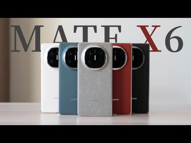 华为 Mate X6 典藏版全颜色开箱：评测明天见！