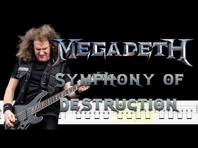 Megadeth - Symphony of Destruction (Bass Tabs and Notation ) By  @ChamisBass   #chamisbass #basstabs