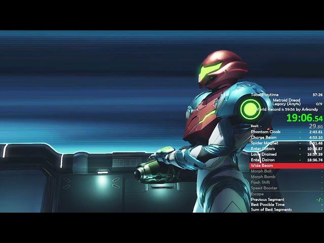 Metroid Dread - Any% Speedrun in 1:01:00