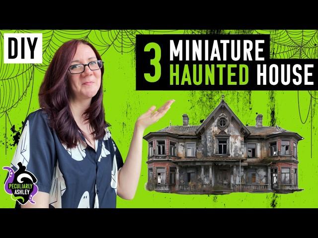 PLANE CRASH! 3 Miniature Haunted House Builds