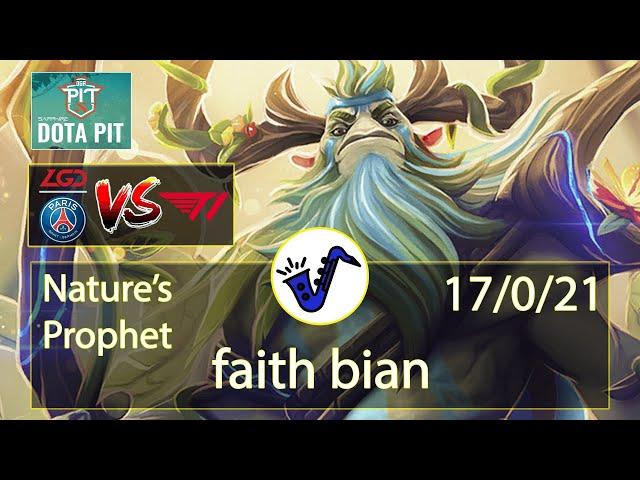 Nature's Prophet Dota 2 - faith bian - 17/0/21 - Off Lane / Pos 3 - PSG.LGD VS T1 - Sapphire OGA Pit