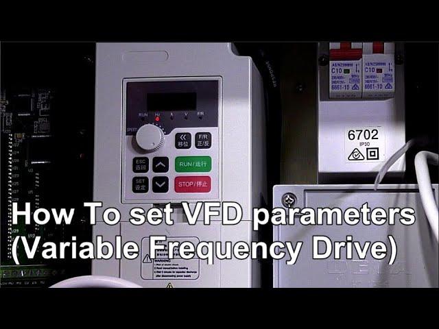 How To set up VFD parameters (Variable Frequency Drive) CNC [Episode 16]