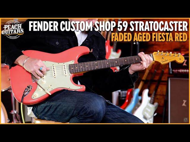 Fender Custom Shop Limited 59 Strat | Journeyman Relic Super Faded Aged Fiesta Red