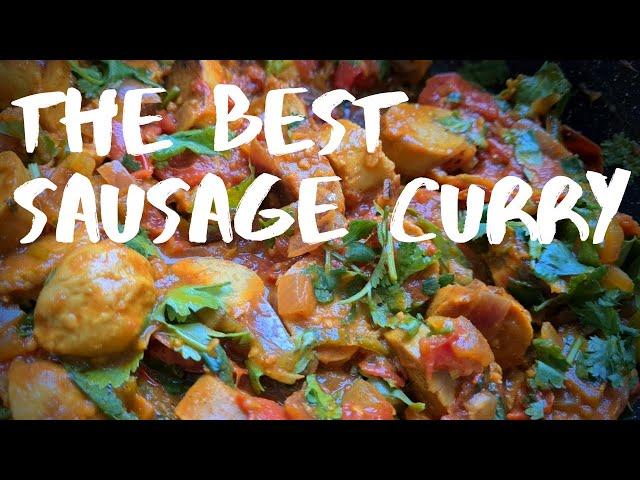 INDIAN SAUSAGE MASALA CURRY RECIPE - EASY AND SO YUMMY - VEGETARIAN SAUSAGES