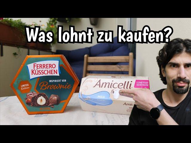 Was schmeckt besser? Ferrero Küsschen Brownie oder Amicelli Milchcreme?