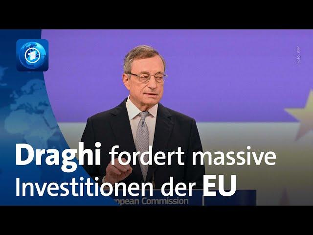 Wettbewerbsfähigkeit: Draghi fordert massive Investitionen der EU in die Wirtschaft