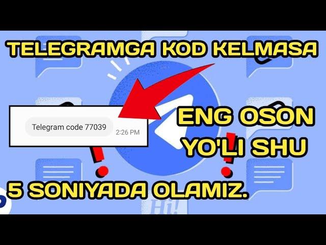 Telegram ochish kod kelmasa // Telegramda kod kelmasa nima qilish kerak // telegram ochish kod olish