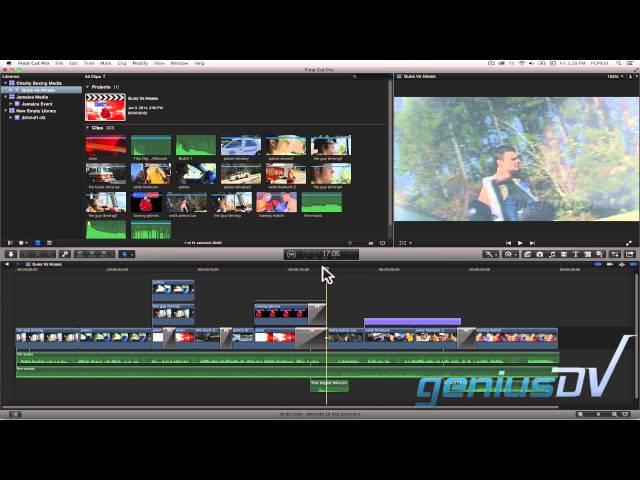 Final Cut Pro X (version 10.1) Interface Windows