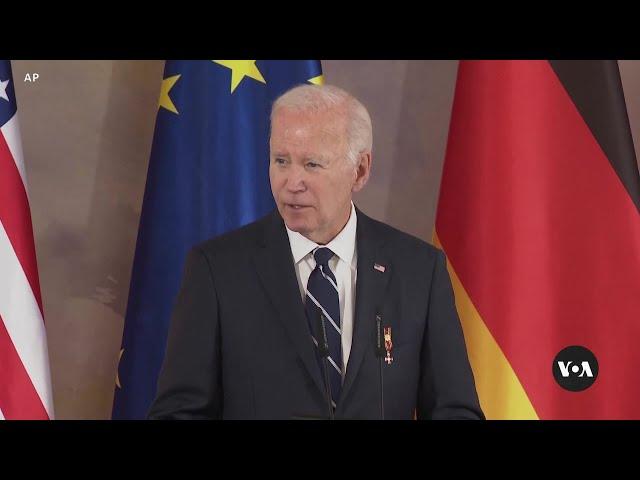 Biden in Germany for quick visit focused on Middle East, Ukraine  | VOA News