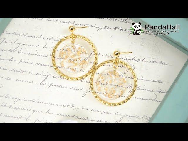 Harz Ohrringe/Resin earrings【Pandahall DIY Tutorial】