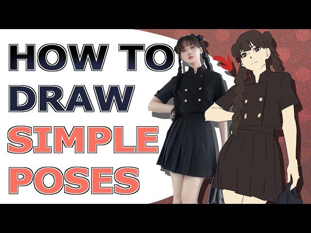 Drawing A Simple Pose for Beginners - How to Draw