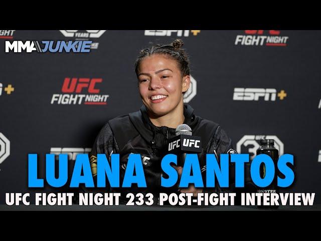 Luana Santos Explains Weight Miss, Respectfully Calls Out Miesha Tate | UFC Fight Night 233