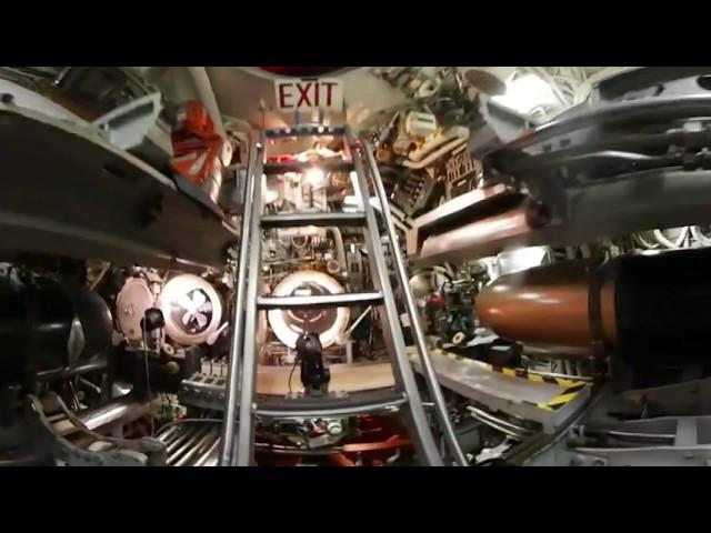 USS Blueback SS-581 OMSI Tour Samsung Gear 360 VR Portland, Oregon Barbal-class diesel electric