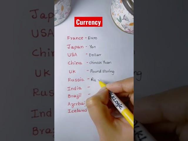 Know world's top Currency in a minute |Facts club| #currency #international #knowledge #ytshorts