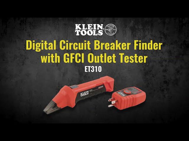 Digital Circuit Breaker Finder with GFCI Outlet Tester (ET310)