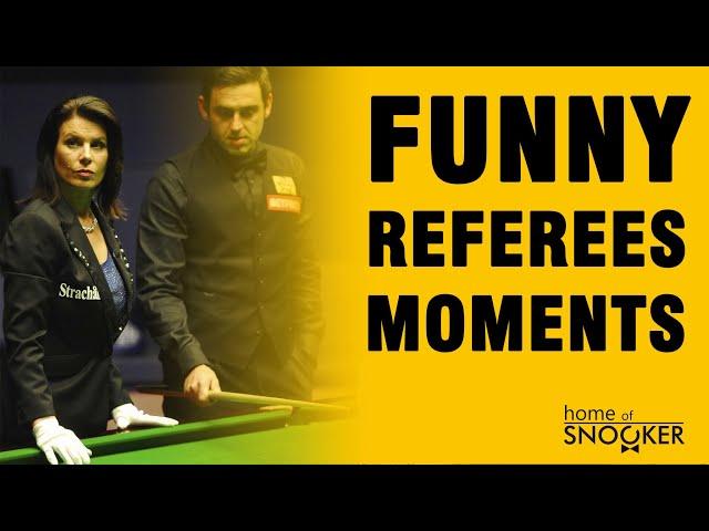 Some funny moments with snooker referees