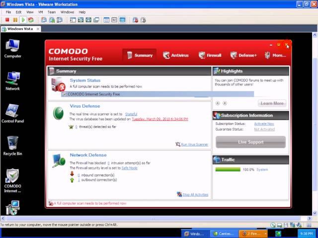 Comodo 4 Internet Security Review and Tests Part 1