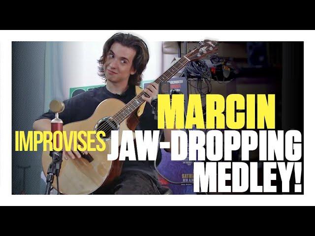 Marcin improvises a jaw-dropping medley at Guitar World HQ