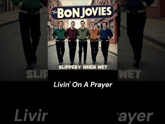 BON JOVI - LIVIN' ON A PRAYER #bonjovi  #slipperywhenwet #retrorock  #oldies