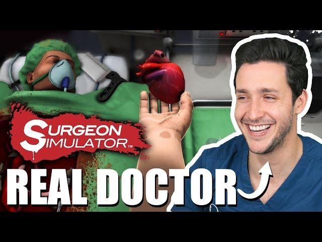 Real Doctor Plays SURGEON SIMULATOR! | Wednesday Checkup | Doctor Mike