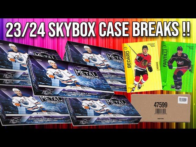 2023-24 Upper Deck Skybox Metal Universe Hockey CASE BREAKS !! 