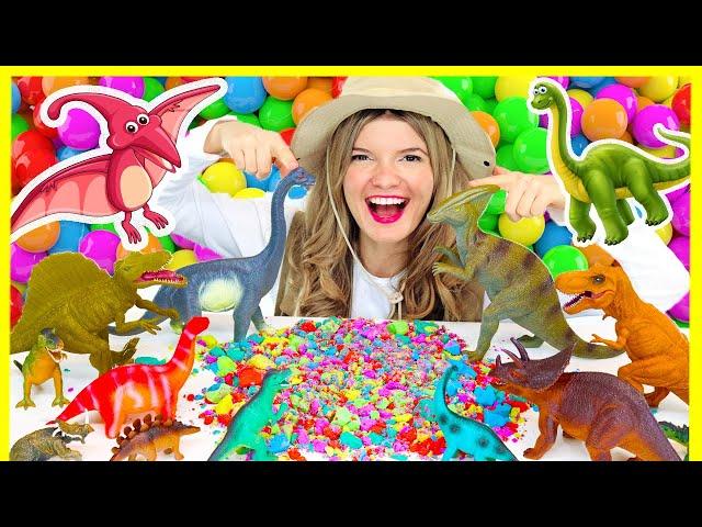 Dinosaurs for Kids: Learn Dinosaur Names with Dinosaur Toys and Kinetic Sand | Speedie DiDi