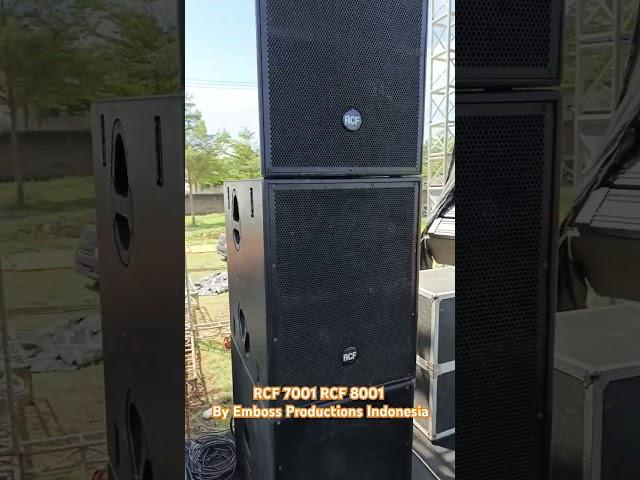 Rcf 7001,Rcf 8001 Sound System By Emboss Productions