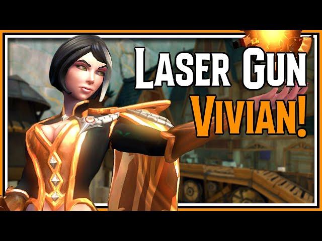 This LASER GUN Vivian Build is SILLY! - Paladins Vivian Gameplay