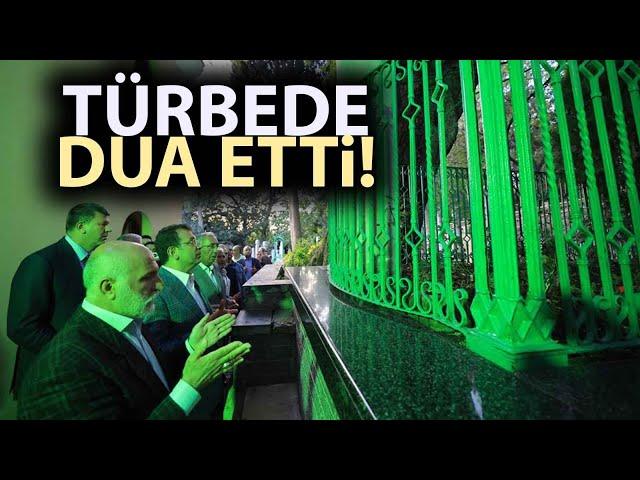 Ekrem İmamoğlu, Şahkulu Cemevi'nde türbe ziyareti yaptı! Yüzlerce kişiyle Muharrem Orucu açtı