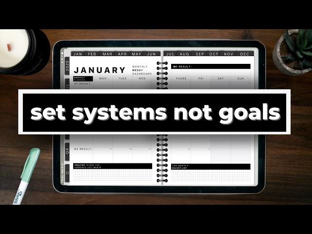 HOW TO SET SYSTEMS INSTEAD OF GOALS | a system that will change your life