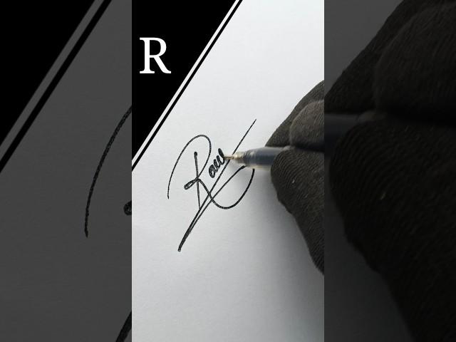 Beautiful 'R' signature making #autograph  #handwriting #signaturestyle