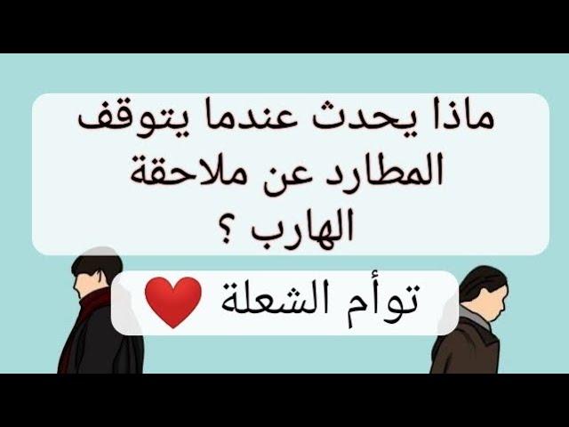 ماذا يحدث عندما يتوقف المطارد عن ملاحقة الهارب؟ / توأم الشعلة 