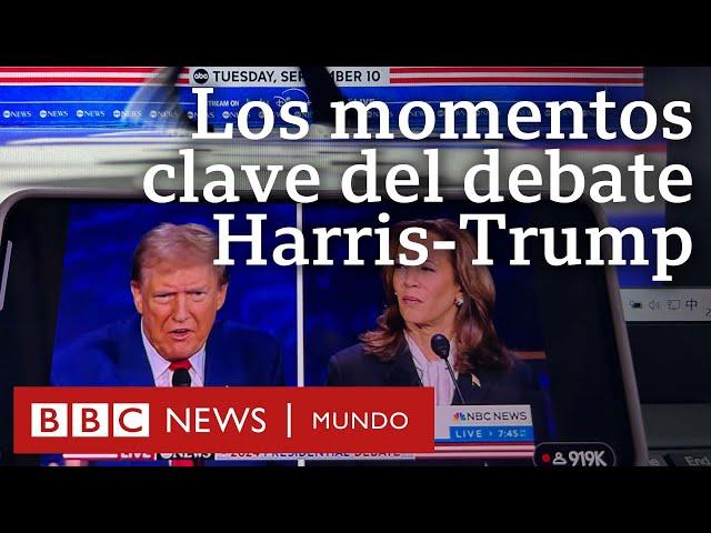 Momentos clave del debate presidencial entre  Kamala Harris y Donald Trump | BBC Mundo