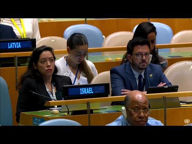 "Never again will we stand by while our people are massacred." Danny Danon at the United Nations