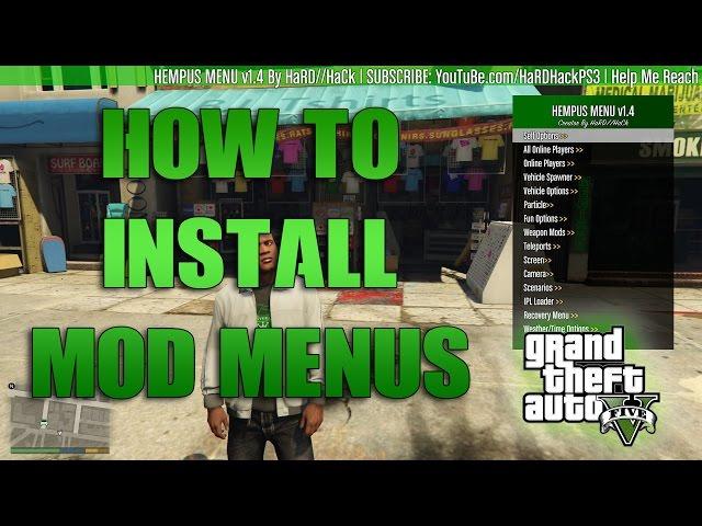 How to install GTA V Mod Menus "NO JAILBREAK"  Online/Offline (PC) 1.33/1.34 (MODDED GTA V)