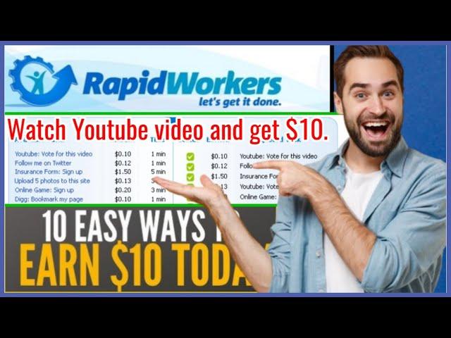 RapidWorkers Job 2024 | Earn $10 Per Day Online – Easy Work from Home Guide #RapidWorkers