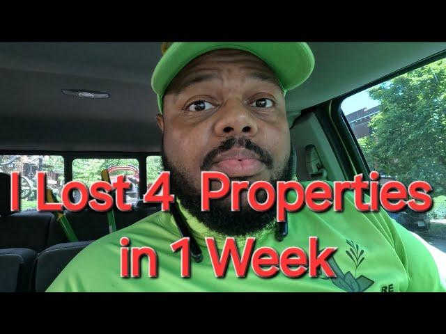 I lost 4 properties in 1 week #lawncare #mowing #cuttinggrass