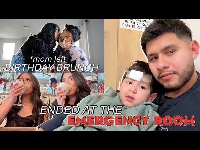 OUR DAY TOOK A SCARY TURN ... RUSHED OUR SON TO THE ER :(