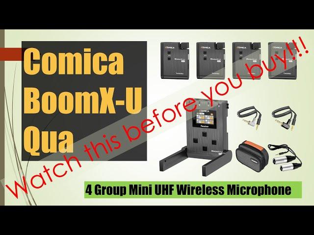 Comica BoomX U Qua Wireless UHF Microphone 2024