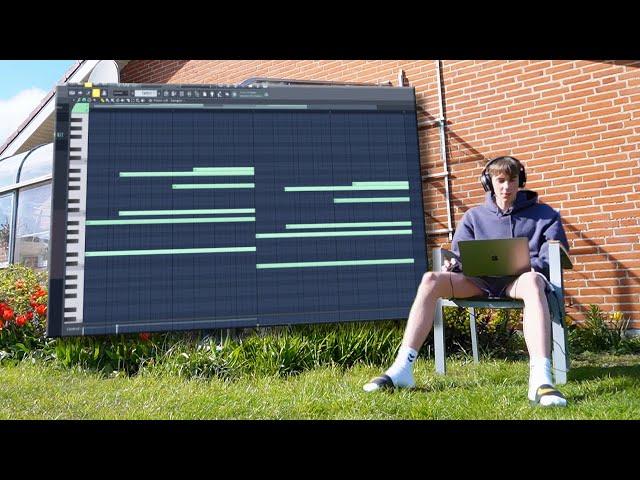 Making 2 beats from scratch in my backyard (FL Studio Cook Up)