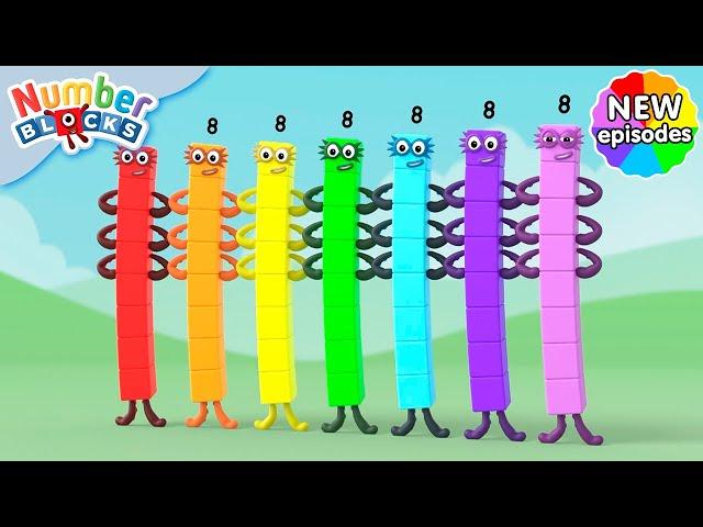 The Rainbow Makers | Series 7 | Learn Multiplication | Learn to Count | Numberblocks