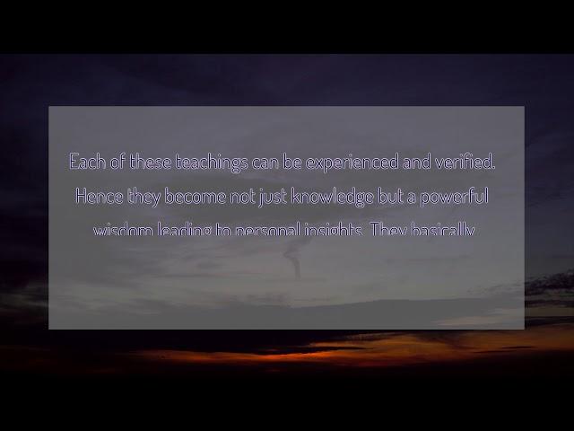 Sri Bhagavan's Teachings intro