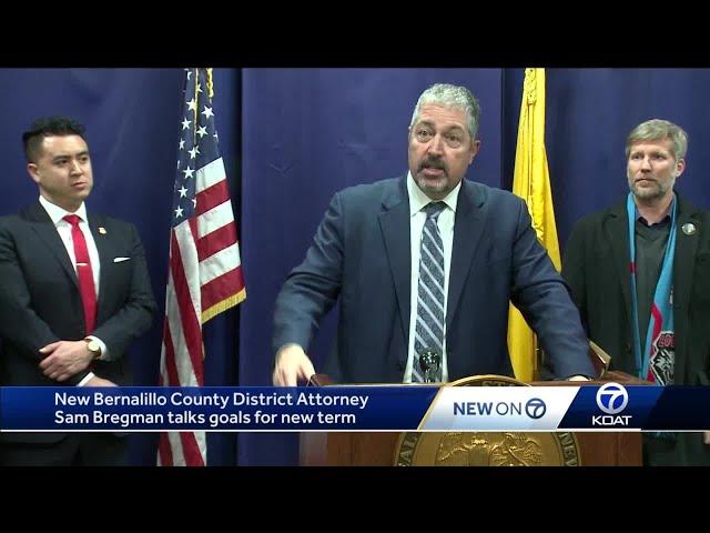 New Bernalillo County District Attorney Sam Bregman talks goals for new term