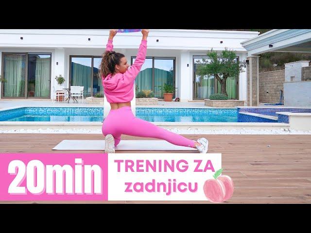 20min TRENING ZA ZADNJICU   | Sa trakom!