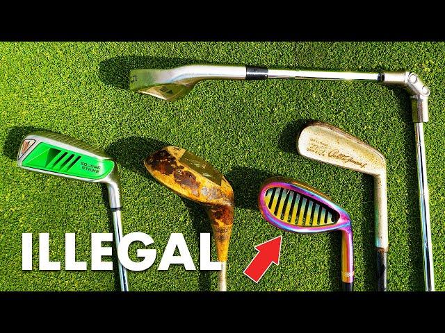 Random Illegal & Gimmick Clubs! | 3 Hole Challenge! *Giveaway*